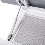 Каминная вытяжка Maunfeld Manchester Light 90 белое стекло