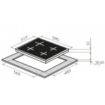 Встраиваемая газовая варочная панель Maunfeld EGHG.64.1CBG/G
