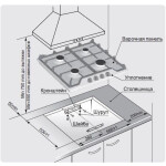 Встраиваемая газовая варочная панель Gefest ПВГ 1212
