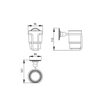 Стакан Timo Nelson 150031/00 chrome
