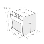 Встраиваемый электрический духовой шкаф Maunfeld EOEH 5811W