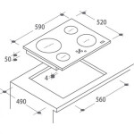 Встраиваемая электрическая варочная панель Candy CH 64 XB