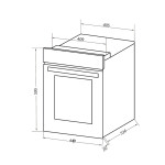 Встраиваемый электрический духовой шкаф Maunfeld EOEC 516BG