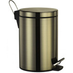 Ведро для мусора WasserKraft K-645 светлая бронза