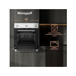 Встраиваемый электрический духовой шкаф Weissgauff EOV 202 SW