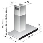 Каминная вытяжка Korting KHC 9770 GW
