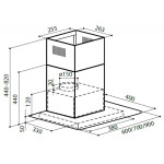 Каминная вытяжка Lex Apollo N 600 inox