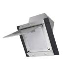 Каминная вытяжка Maunfeld Gloria 60 нержавеющая сталь/черное стекло