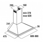 Каминная вытяжка Delonghi KG-T90 IX