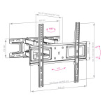Кронштейн для телевизора Arm Media LCD-417 черный