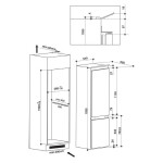 Встраиваемый холодильник Whirlpool ART 9813 A++ SFS