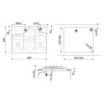 Встраиваемая газовая варочная панель Smeg SR775AO