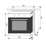 Встраиваемый электрический духовой шкаф Lex EDM 070 IV Light