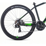 Велосипед Forward Apache 27,5 2.0 D черный матовый/ярко-зеленый 2022 г 17" RBK22FW27303