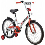 Велосипед Novatrack 203STRIKE.WTR20 белый/красный