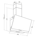 Каминная вытяжка Zugel ZHC606B