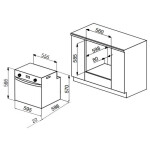 Встраиваемый газовый духовой шкаф Korting OGG 741 CRN