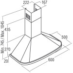Каминная вытяжка Cata Neblia 600 Negra