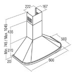 Каминная вытяжка Cata Neblia 600 Inox