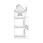 Полка металлическая угловая тройная WasserKraft K-1233