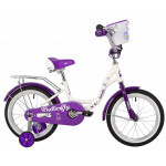 Велосипед Novatrack Butterfly 14" белый-фиолетовый 147BUTTERFLY.WVL23
