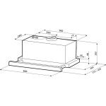 Встраиваемая вытяжка Kronasteel Kamilla Power 3Р 600 Inox