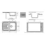 Кухонная мойка GranFest Standart GF-S-780L белый