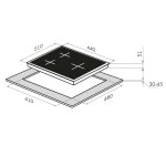 Встраиваемая газовая варочная панель HOMSair HGS433S