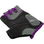 Перчатки для фитнеса Starfit SU-113 черный/фиолетовый/серый XS