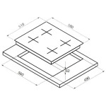 Встраиваемая электрическая варочная панель Korting HK 60001 B