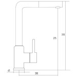 Смеситель для кухни Kuppersberg Geo kg2385cr ecru