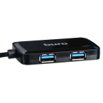 Разветвитель USB 3.0 Buro BU-HUB4-U3.0-S черный