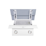 Каминная вытяжка Maunfeld Manchester Light 60 белое стекло