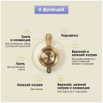 Встраиваемый электрический духовой шкаф Zigmund & Shtain E 134 X