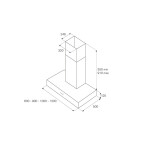 Каминная вытяжка Bertazzoni K120CONXA