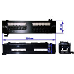 Коммутационная панель Lanmaster TWT-PP12UTP-H