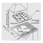 Встраиваемая газовая варочная панель Gefest СГ СН 1211 К17