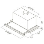 Встраиваемая вытяжка Jetair Betta 60/GR/BK