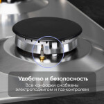 Встраиваемая газовая варочная панель Zigmund & Shtain G 14.3 S