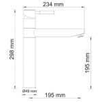 Смеситель для кухонной мойки WasserKraft Main 4107 хром