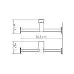 Держатель туалетной бумаги WasserKraft Leine K-5096D