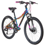 Велосипед Novatrack 24AHD.KATRINA.12GVL20 фиолетовый металли