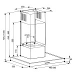 Каминная вытяжка Kuche KAB 600 WL