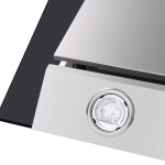 Каминная вытяжка Maunfeld Gloria 60 нержавеющая сталь/черное стекло