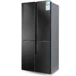 Холодильник Ginzzu NFK-500 черное стекло