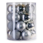 Набор шаров Ели PENERI JNP140613 серебро 24шт