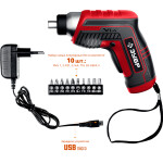 Отвертка аккумуляторная Зубр ЗО-Е-3.6 Ли