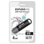 Флеш-накопитель Exployd 4GB-570-черный