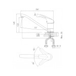 Смеситель для кухни Granula GR-1023 пирит