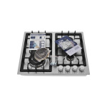 Встраиваемая газовая варочная панель Zugel ZGH601X